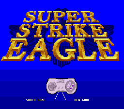 Super Strike Eagle (Europe) (En,Fr,De,Es,It) Title Screen